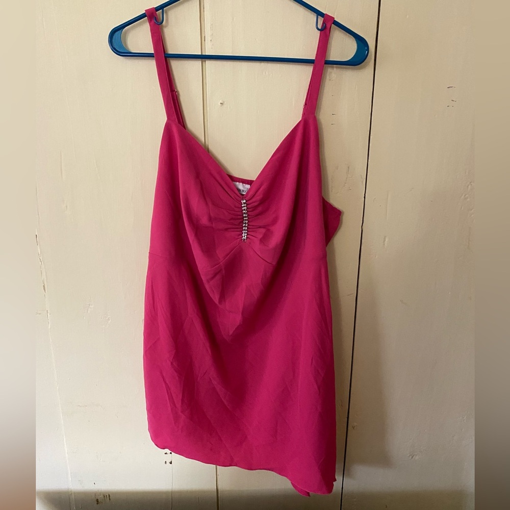 Fashion bug pink asymmetrical tank top 20w